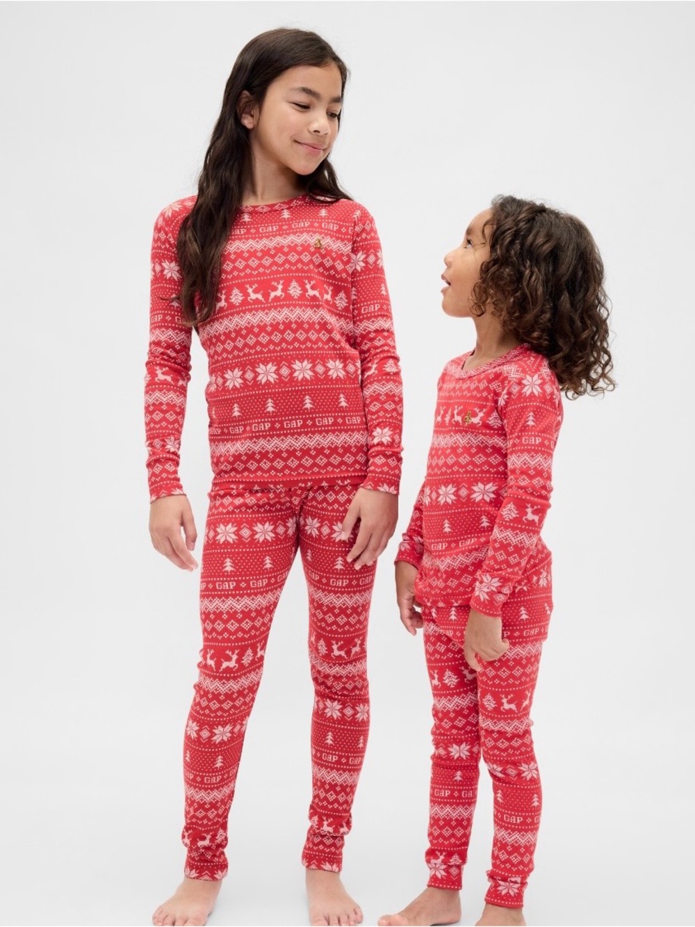 NWT BABY GAP 12-18 months Organic Brushed Cotton Holiday 2-piece  PJ Set